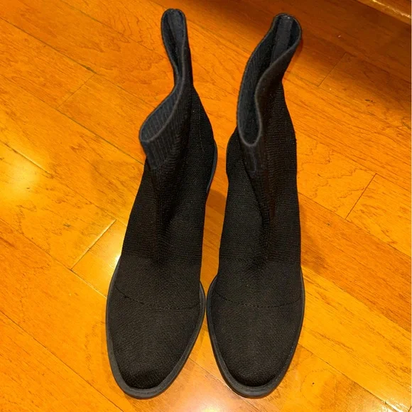 Blowfish Black Sock Slip On Western Style Boots Size 10 NWOT - Picture 3 of 10